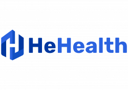 HeHealth logo (blue)